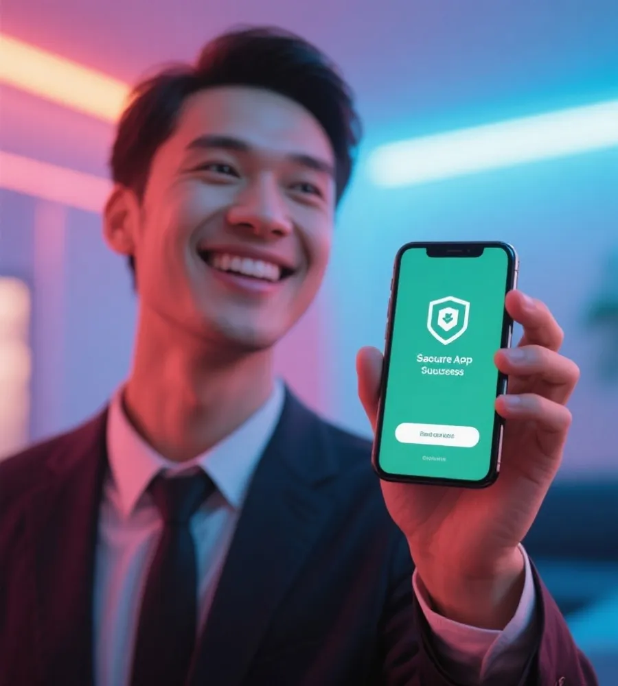 移动端安装成功示意